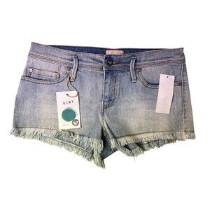 Roxy Blaze Cut Off Raw Hem Shorts Size 7 New